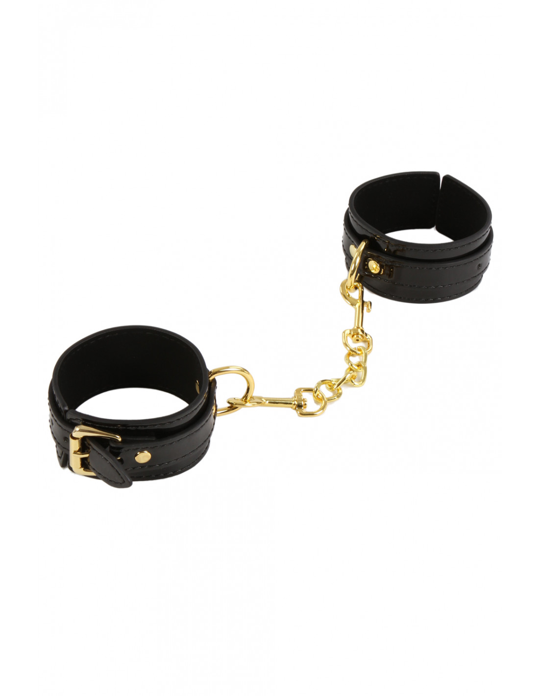Menottes en vinyle noir