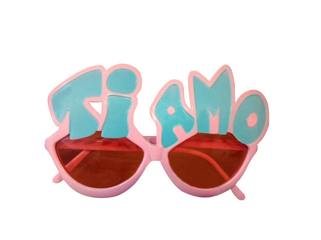 Lunettes Ti Amo roses et bleues