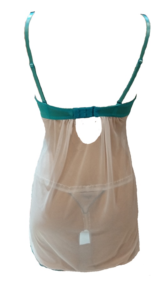 Nuisette Aimie turquoise et blanc