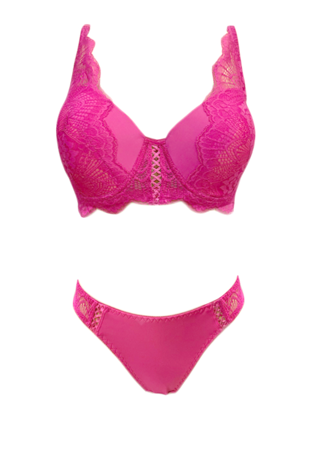 Ensemble Fleuri fushia