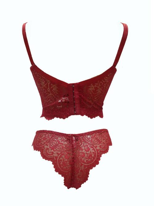 Ensemble bustier Floral rouge