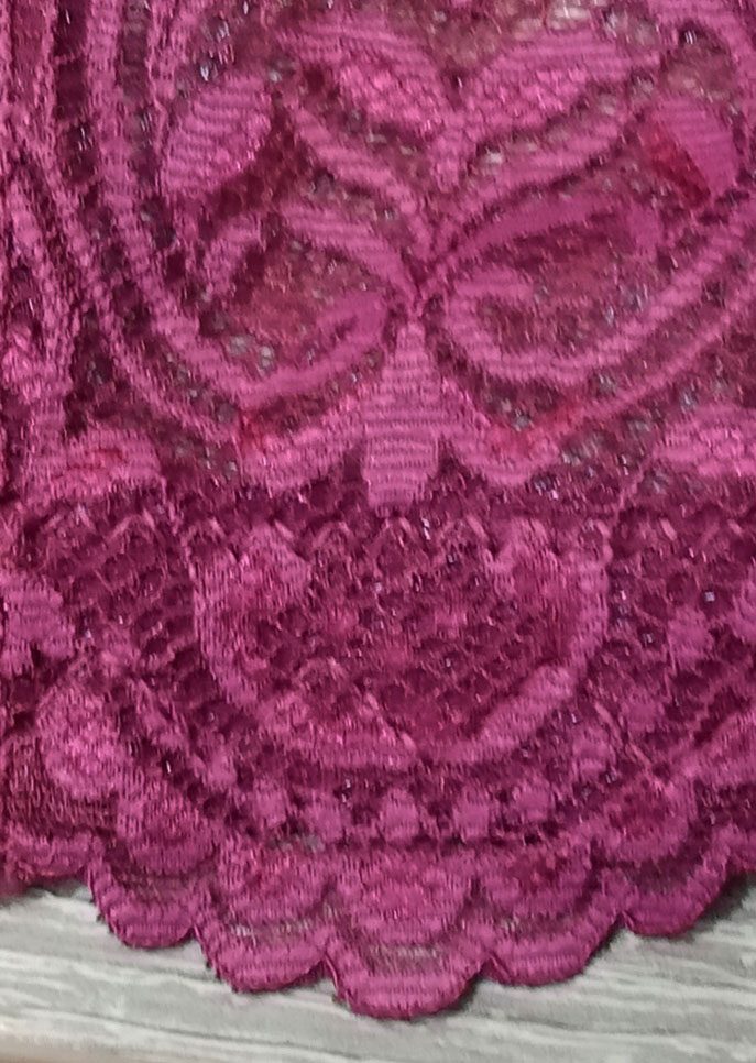 Ensemble bustier Floral aubergine