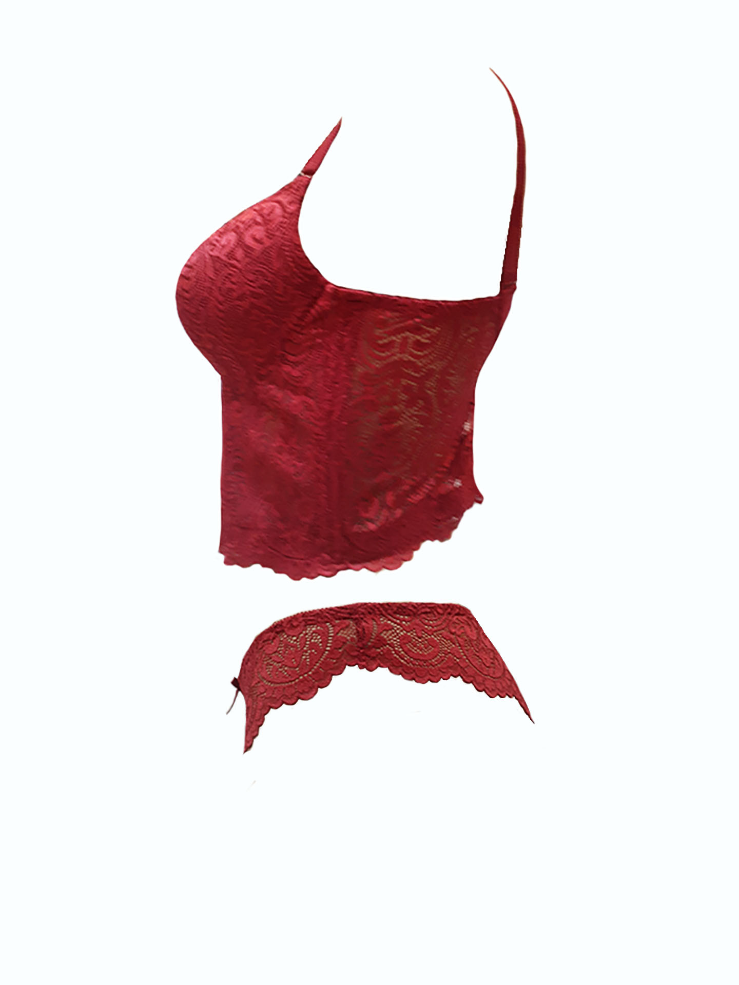 Ensemble bustier Floral rouge