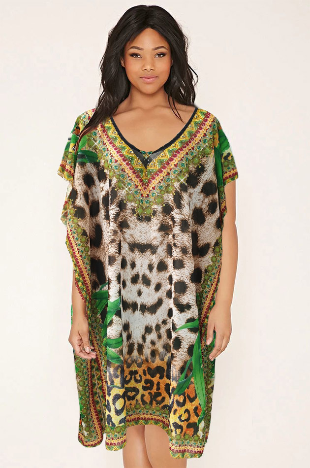Robe courte Ile des Princes verte