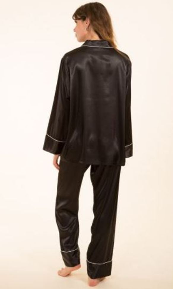Pyjama 2 pièces Satin noir