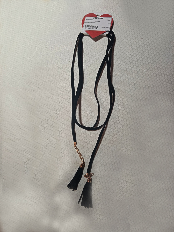 Collier long noir